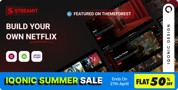 Streamit - Movie Streaming WordPress Theme for OTT & Video - Film & TV Entertainment
