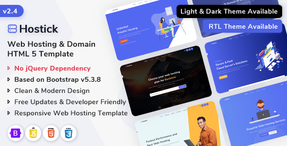 Hostick - Web Hosting & Domain Bootstrap 5 Landing Template - Hosting Technology