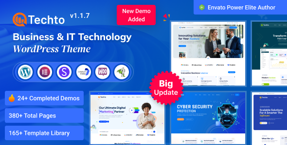 Techto – Business & IT Technology WordPress Theme - Business Corporate