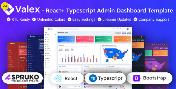 Valex – React TypeScript Admin Dashboard Template - Admin Templates Site Templates