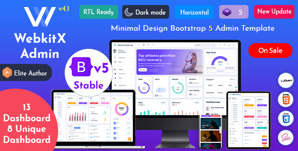WebkitX Admin - Bootstrap 5 Admin Dashboard Template & User Interface - Admin Templates Site Templates