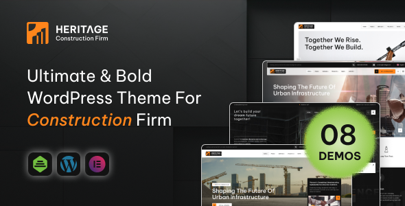 Heritage - Construction & Building WordPress Theme - Business Corporate