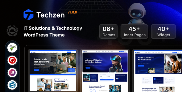 Techzen – IT Solutions & Technology WordPress Theme - Technology WordPress