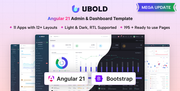 UBold - Angular Admin & Dashboard Template (Angular 21) - Admin Templates Site Templates