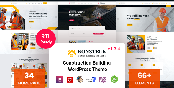 Konstruk - Construction WordPress Theme - Business Corporate