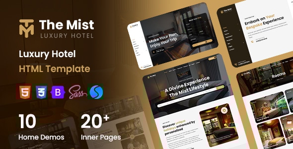 The Mist - Luxury Hotel HTML Template - Travel Retail