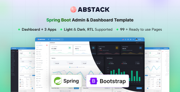 Abstack - Spring Boot Admin & Dashboard Template - Admin Templates Site Templates