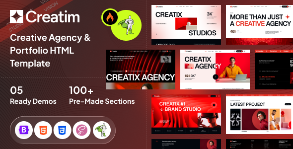 Creatim - Creative Website HTML Template - Creative Site Templates