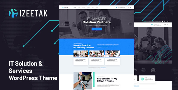Izeetak – IT Solutions & Services WordPress Theme - Technology WordPress