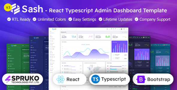 Sash - ReactTS Admin & Dashboard Template - Admin Templates Site Templates