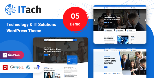 IT Solutions & Technology WordPress Theme - Itach - Technology WordPress