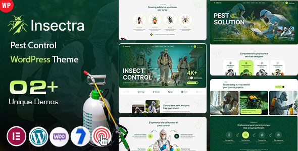 Insectra - Pest Control WordPress Theme - Business Corporate