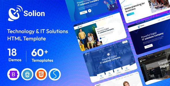 Solion - IT Solutions & Technology HTML Template - Technology Site Templates