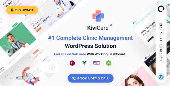 KiviCare - Medical & Health WordPress Theme for Clinics - Health & Beauty Retail