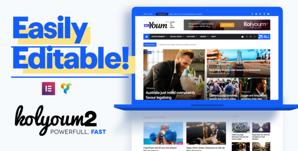 Kolyoum - Creative Blog & News WordPress Theme - News / Editorial Blog / Magazine