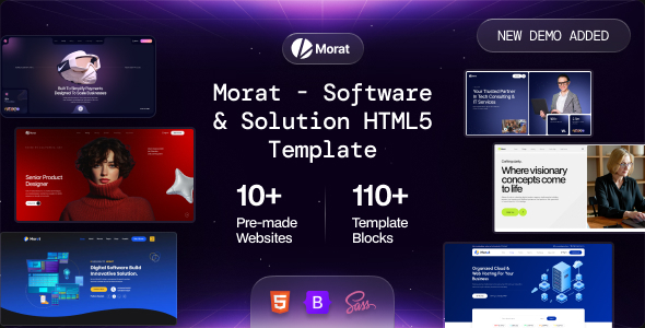 Morat - Software & Solution HTML5 Template - Technology Site Templates
