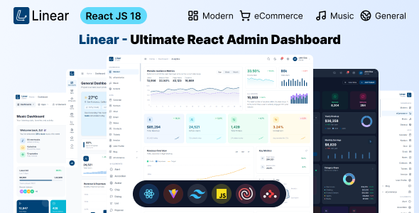 Liner - Premium React Admin Dashboard Template - Admin Templates Site Templates