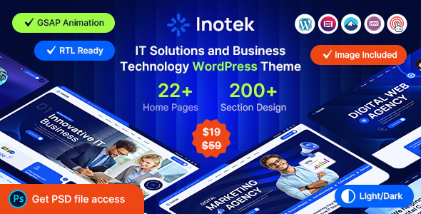 Inotek - IT Solutions and Business Technology WordPress Theme - Technology WordPress