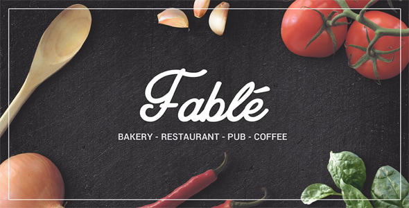 Restaurant Bakery Cafe Pub WordPress Theme - Fable - Restaurants & Cafes Entertainment