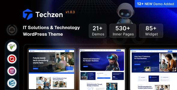 Techzen – IT Solutions & Technology WordPress Theme - Technology WordPress