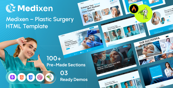 Medixen – Plastic Surgery & Clinic HTML Template