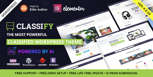 Classify - Classified Ads WordPress Theme - Directory & Listings Corporate