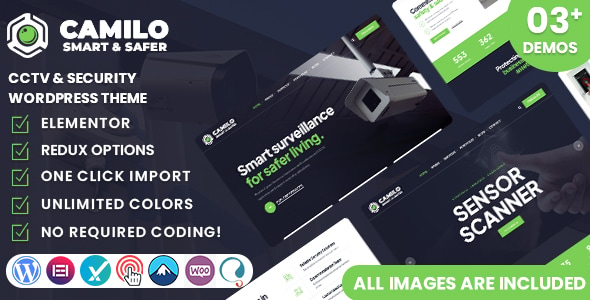 Camilo - CCTV & Security WordPress Theme - Business Corporate