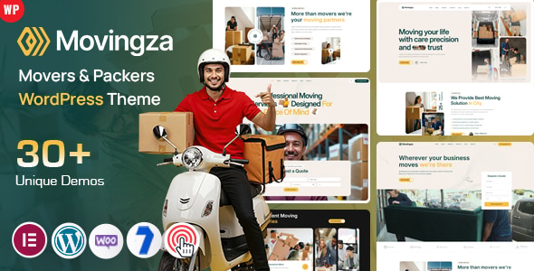Movingza - Movers & Packers WordPress - Business Corporate