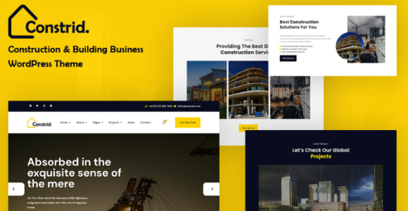 Constrid – Construction & Building WordPress Theme - Business Corporate