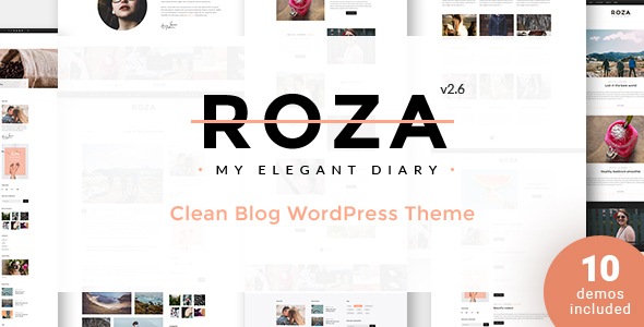 Roza – Elegant Diary WordPress Theme - Personal Blog / Magazine