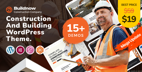 Buildnow - Construction & Building WordPress Theme - Business Corporate