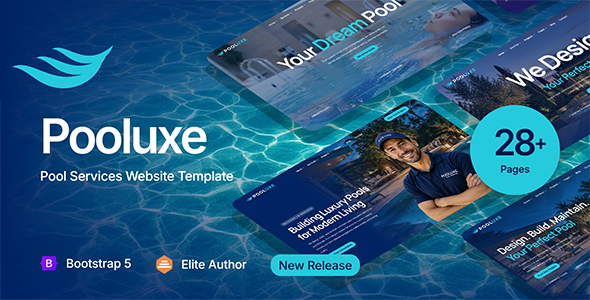 Pooluxe - Pool Services HTML Website Template - Business Corporate