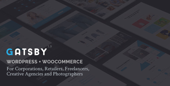 Gatsby - WordPress + eCommerce Theme - Creative WordPress