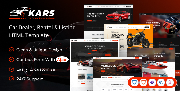 Kars - Car Listing HTML Template - Business Corporate