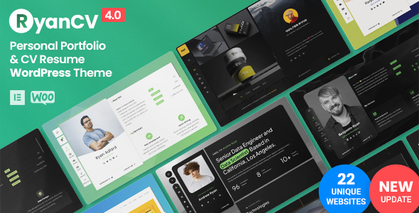 RyanCV - Personal Portfolio Resume Theme - Portfolio Creative