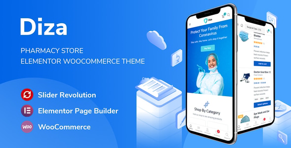 Diza - Pharmacy Store Elementor WooCommerce Theme - WooCommerce eCommerce