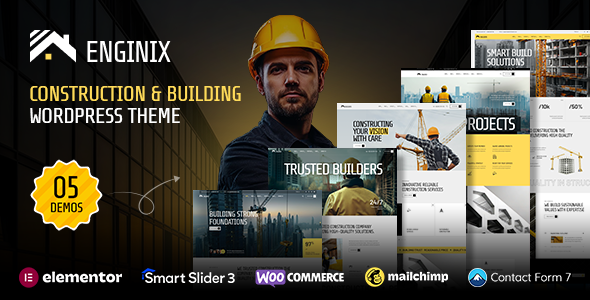 Enginix - Construction & Building WordPress Theme - Business Corporate
