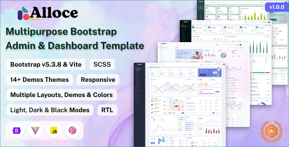 Alloce - Bootstrap Admin & Dashboard Template - Admin Templates Site Templates