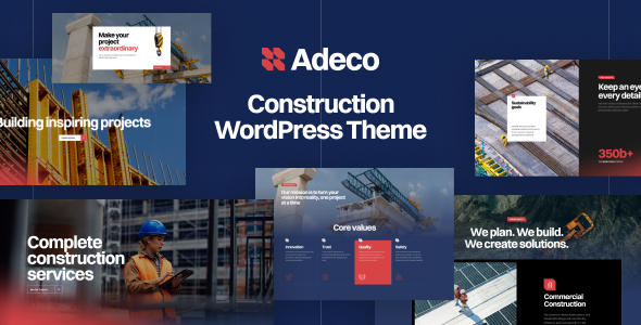 Adeco - Construction WordPress Theme - Business Corporate