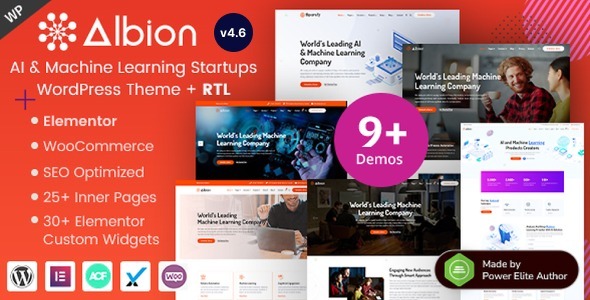 Albion – AI & Machine Learning Startup WordPress Theme - Technology WordPress