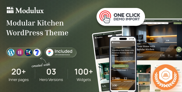 Modulux - Modular Kitchen WordPress Theme - Business Corporate