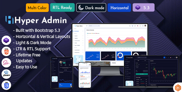 Hyper - Responsive Admin Dashboard Template - Admin Templates Site Templates