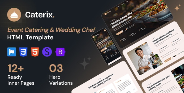 Caterix - Event Catering & Wedding Chef HTML Template by awaiken ...