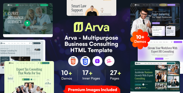 Arva - Multipurpose Business Consulting HTML Template