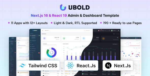 UBold - React & Next.js Tailwind CSS Admin & Dashboard Template - Admin Templates Site Templates