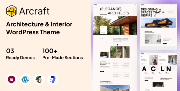 Arcraft – Architecture & Interior WordPress Theme - Real Estate WordPress