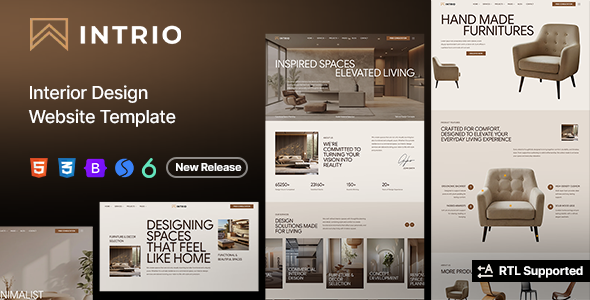Intrio - Interior Design Website Template