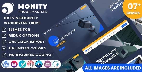 Monity - CCTV & Security WordPress Theme - Business Corporate