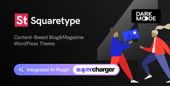 Squaretype - Modern Blog WordPress Theme - Personal Blog / Magazine