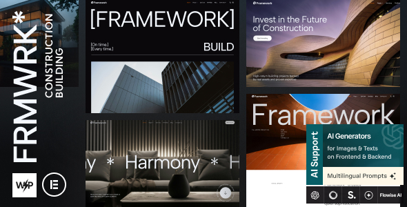 Framework - Construction & Building Elementor WordPress Theme - Retail WordPress